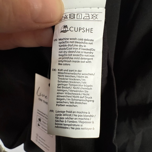 Cupshe Tie Back Swimsuit Coverup Size L - Picture 7 of 8